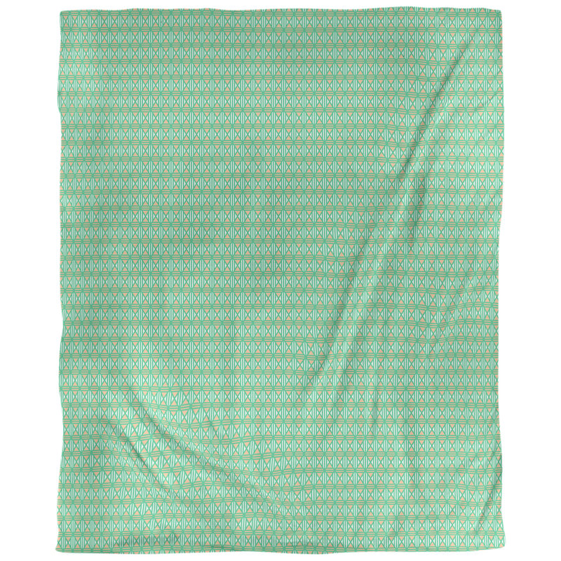 Housse de couette Katelyn Elizabeth, Housse de couette pour très grand lit, Vert mer / Orange