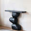 Console Mid-Century moderne en bois massif noir-300757356-300757363