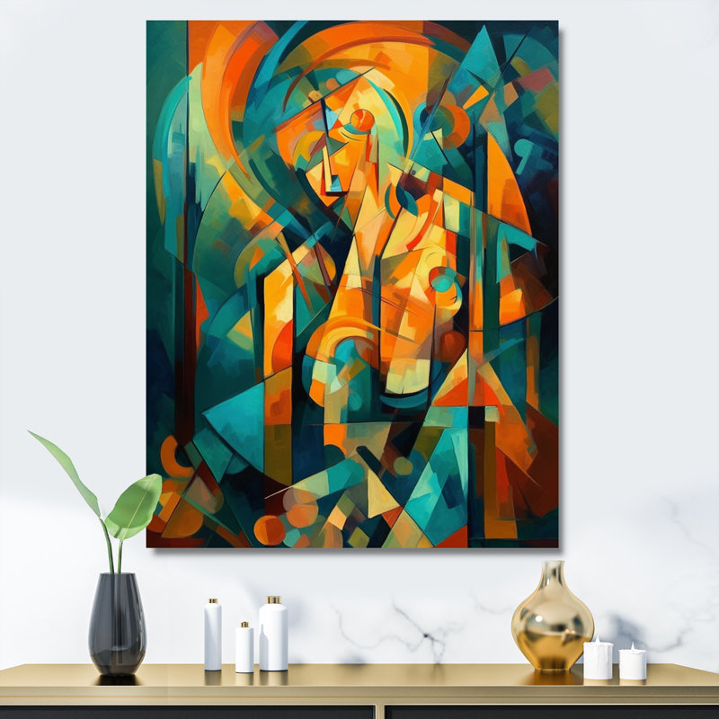 «Tamesbury Abstracting The Cubist Form V», reproduction d'art sur toile, H 20 po x l 12 po x P 1 po, Toile tendue