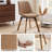 Bishaan Tufted Faux Leather Upholstered Swivel Kitchen Dining Side Chairs-1041584013