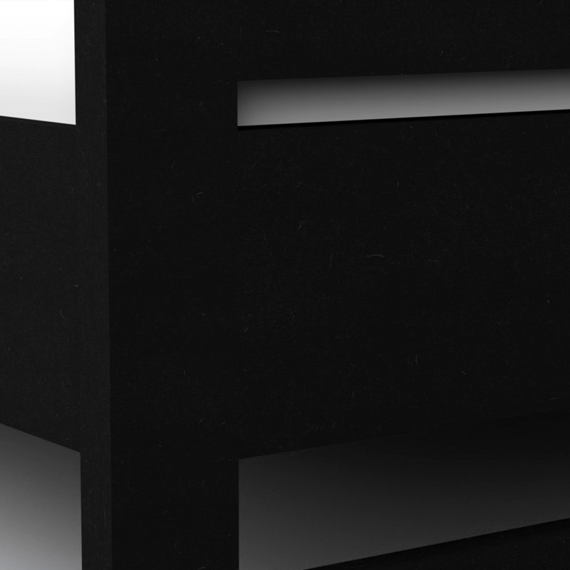 Aurelindo Bed, Black, Kingsize (5')