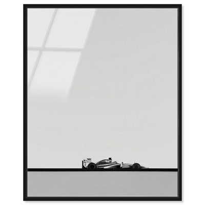 Décoration murale encadrée «Silent Speed II» par Notoriart, cadre noir, H 31 po x l 25 po