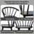 Majidah 21.7" Contemporary Black Windsor Style Spindle Back Dining Side Chair