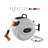 Retractable Hose Reel, 100 ft x 1/2 inch, 180° Swivel Bracket Wall-Mounted, Garden Water Hose Reel with 9-Pattern Nozzle, Automatic Rewind, Lock at Any Length, and Slow Return System