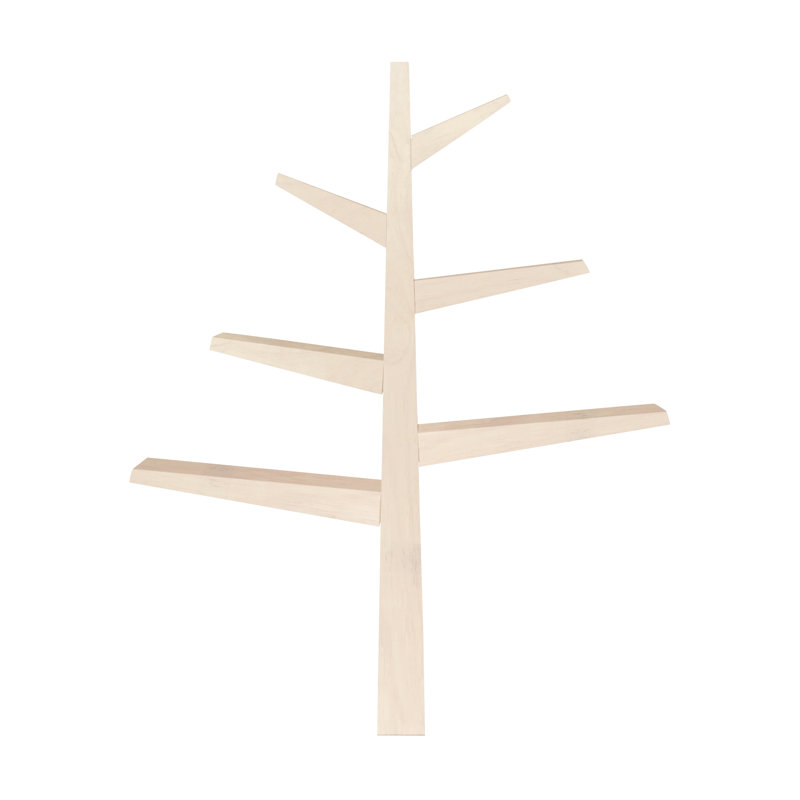 Spruce Tree 51" H x 41" W Kids Bookcase, Washed Natural
