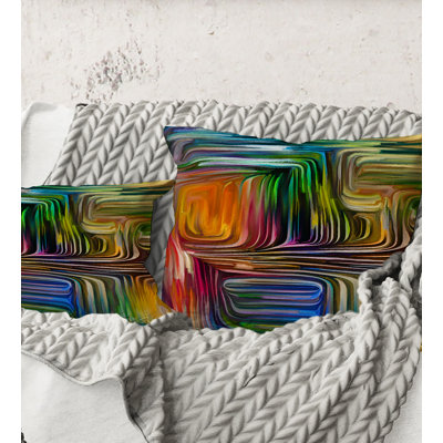 Geometric and Abstract Throw Pillow