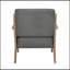 Fauteuil capitonné en tissu foncé-901949049