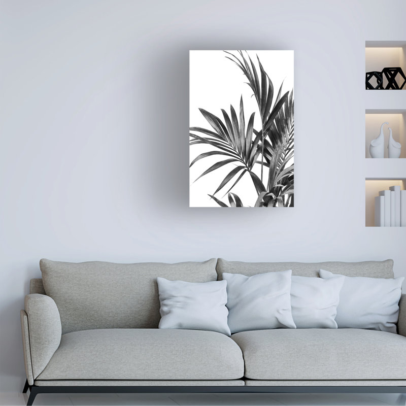 Art sur toile, noir et blanc 01, H 12 po x l 19 po