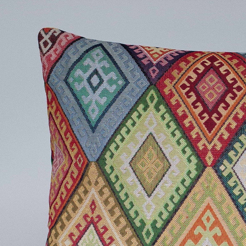 Multicoloured Cushion, Cover only, 58x58cm