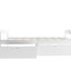 Lit plateforme simple avec deux tiroirs en blanc - Exquis & Space 2 Spacieux et attrayant