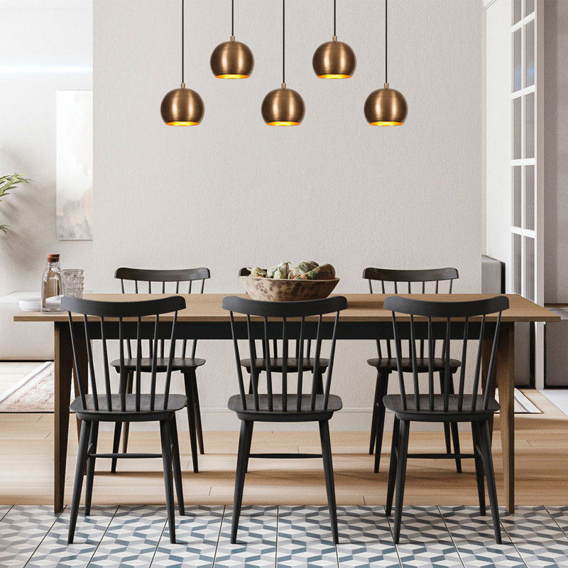 Express 5 - Light Vintage Brass Kitchen Island Pendant