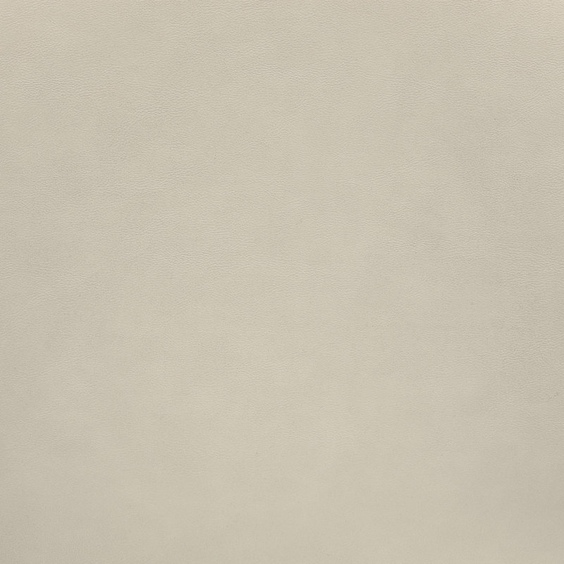 Chaise d'appoint de salle à manger rembourrée en cuir Westerfeld Eligah Vegan, Beige, Noyer teint / laiton brossé