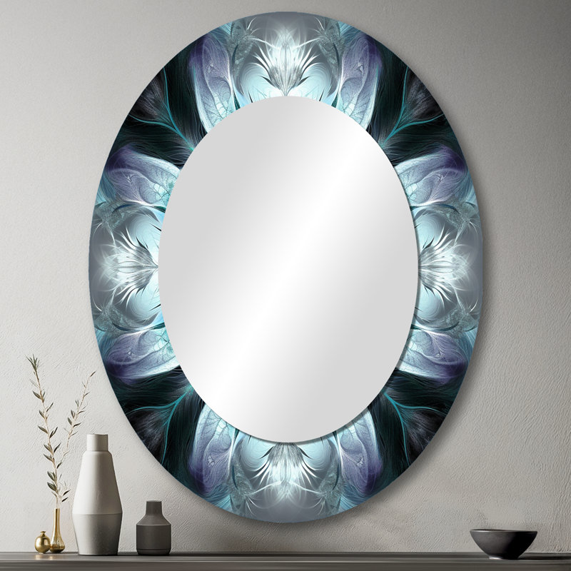 Kilie - Miroir abstrait en métal, 43 po x 33 po