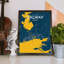 Galway City Map - No Frame Print-1911723019