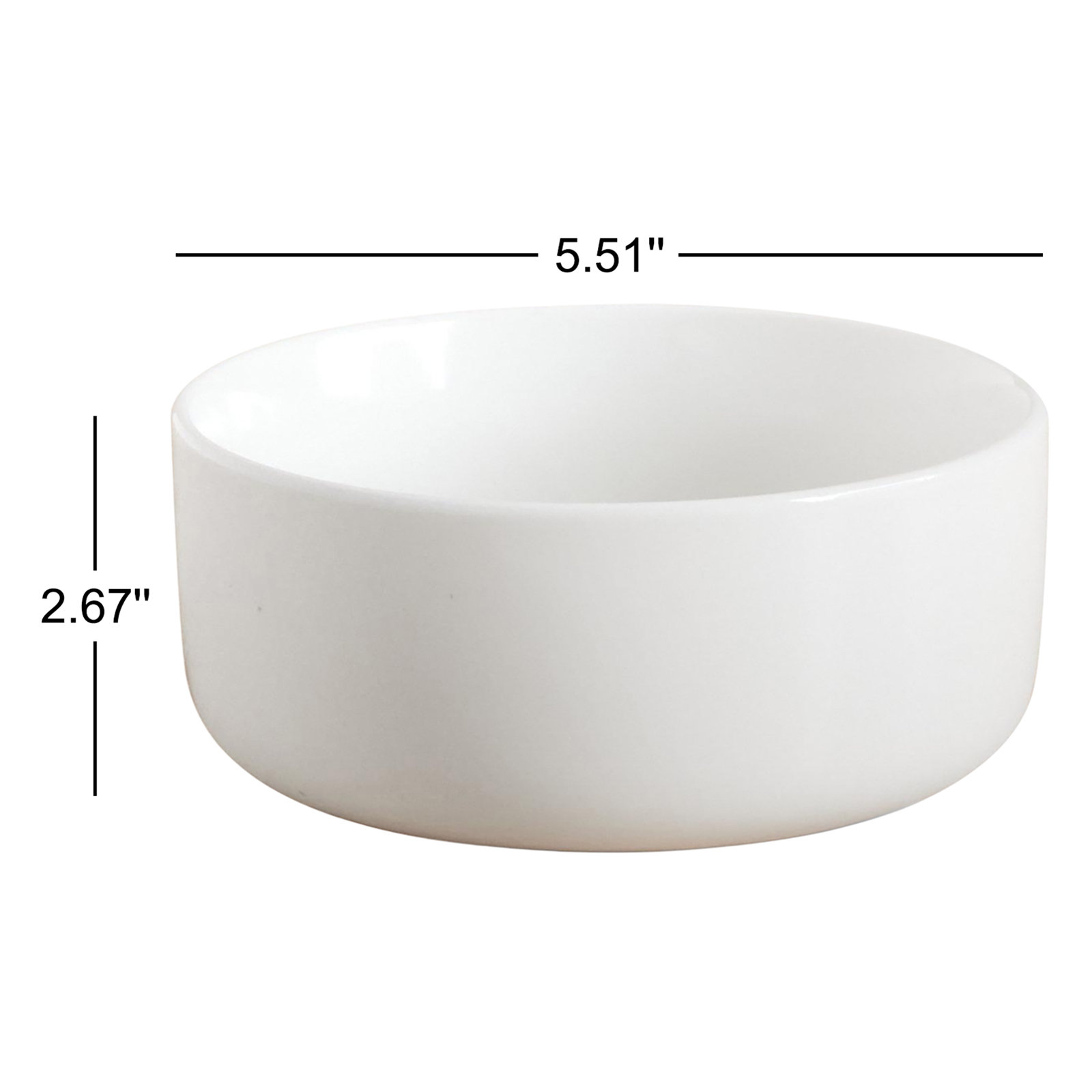 Malmesbury Straight Lip Stoneware Cereal Bowl, White