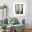 «Neutral Organic Shapes in taupe and White» par Pearlstein Wood, reproduction d'art encadrée-997984602-997984580