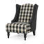 Fauteuil club haut dossier en tissu TODDman