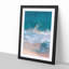 View of Dee Why Beach in Australia in Abstract - Picture Frame Graphic Art Print-55764099-55764098
