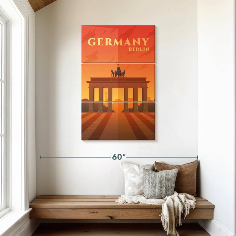Sireci German Brandenburg Gate, 45" H x 28" W