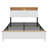 The Rustic Farmhouse Bed Frame With Storage Headboard Comes With A Built-In Charging Station-222310250