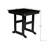 Modern HDPE Patio Dining Table, With Umbrella Hole, Weather Resistant, For Outdoor, Yard, Lawn (Black, 1 Piece - 35.43'' Table)-580252290