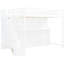 Lit double au-dessus du lit avec bureau et efficacité hydraulique, blanc - lit superposé multifonctionnel et concept d'efficacité du système mezzanine, convertible-537417491