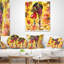 Coussin lombaire Landscape Autumn Walk of Couple