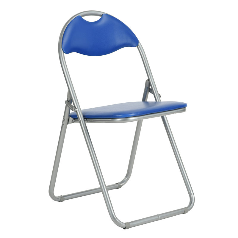 Padded Folding Chair, Blue