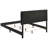 Panel Bed King, Black Velvet Upholstered, Soft Padded, Gold - Accented Diamond For A Sophisticated Bedroom King Bed, Headboard With Buttons, Padding Restful Night-186147217