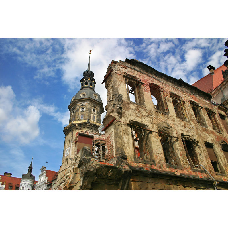 Ruins Of Dresden, Germany - Wrapped Canvas Print, 30cm H x 46cm W