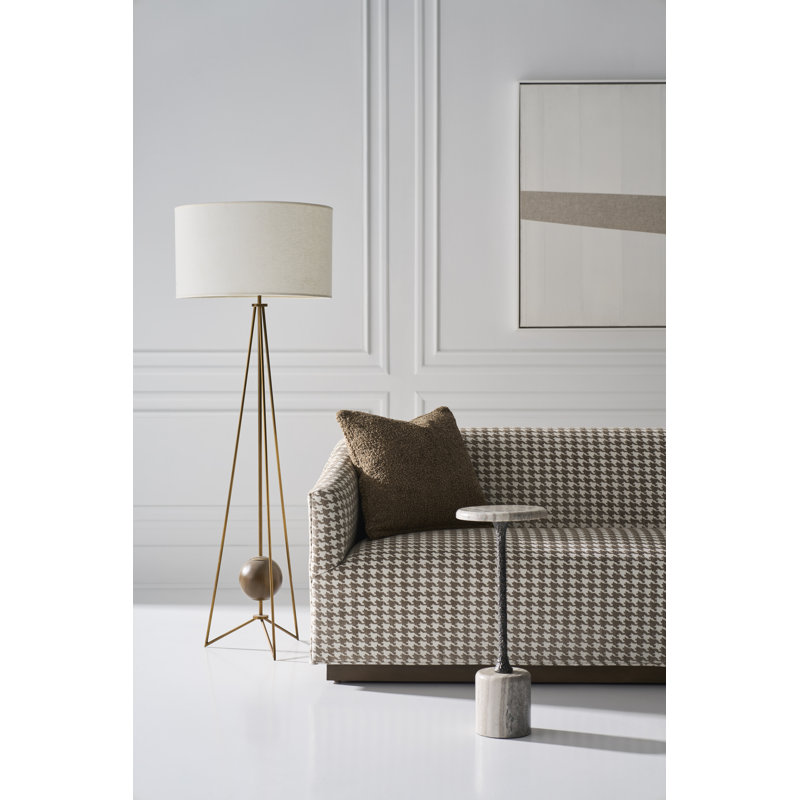 Sundries Fleur Marble Top End Table
