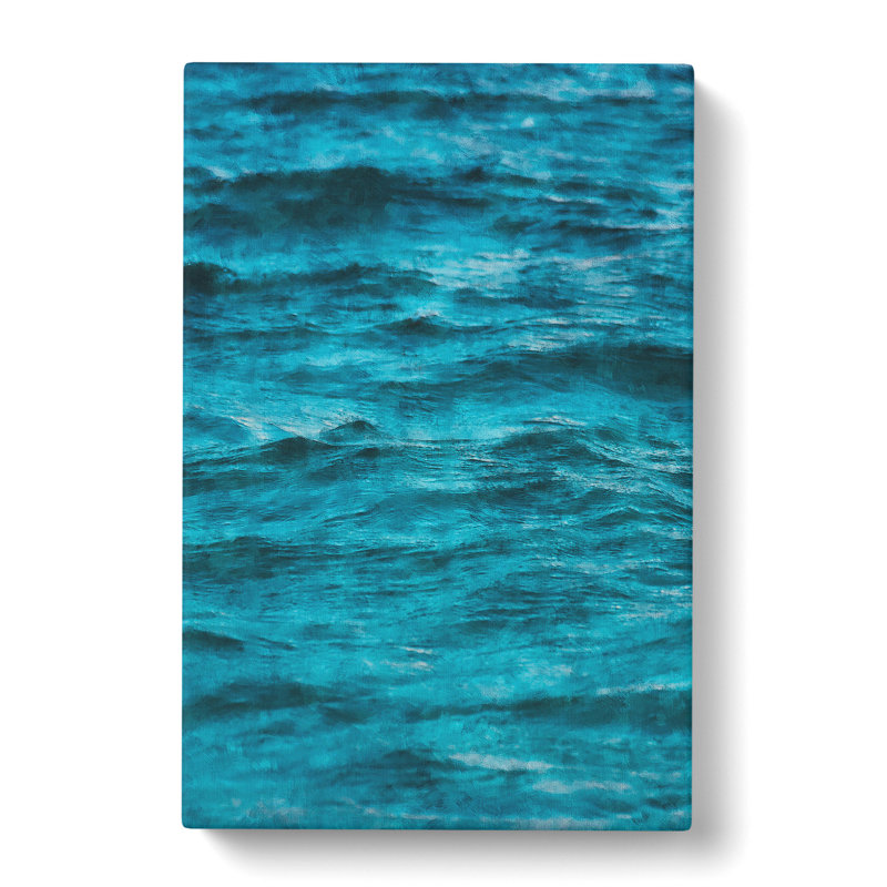 Edges Of The Sea - Wrapped Canvas Painting, 91cm H x 60cm W x 3cm D