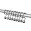 12 Piece Set - Heavy Duty Steel Ball Shower Curtain Hooks Rings Rustproof Metal-99183583