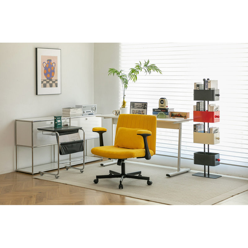 Chaise de bureau Linen Criss Cross