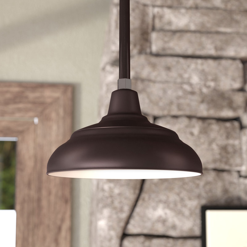 Gutierez Metal Bowl Lighting Shade, 8.25" H x 14" W, Architectural Bronze