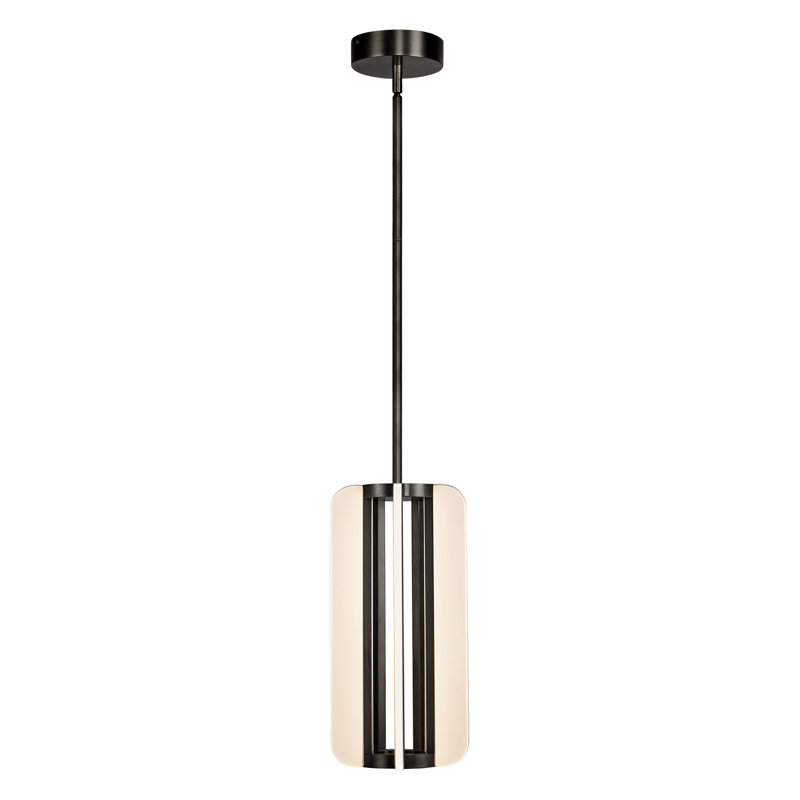 Luminaire suspendu cylindrique à 4 lumières Anders, Bronze urbain