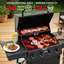 Barbecue au gaz propane autoportant à 4 brûleurs avec brosse de nettoyage Feasto-125813898