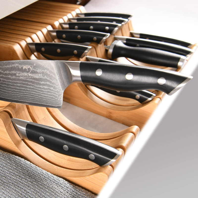 Rangement à couteaux 5 pièces Damas