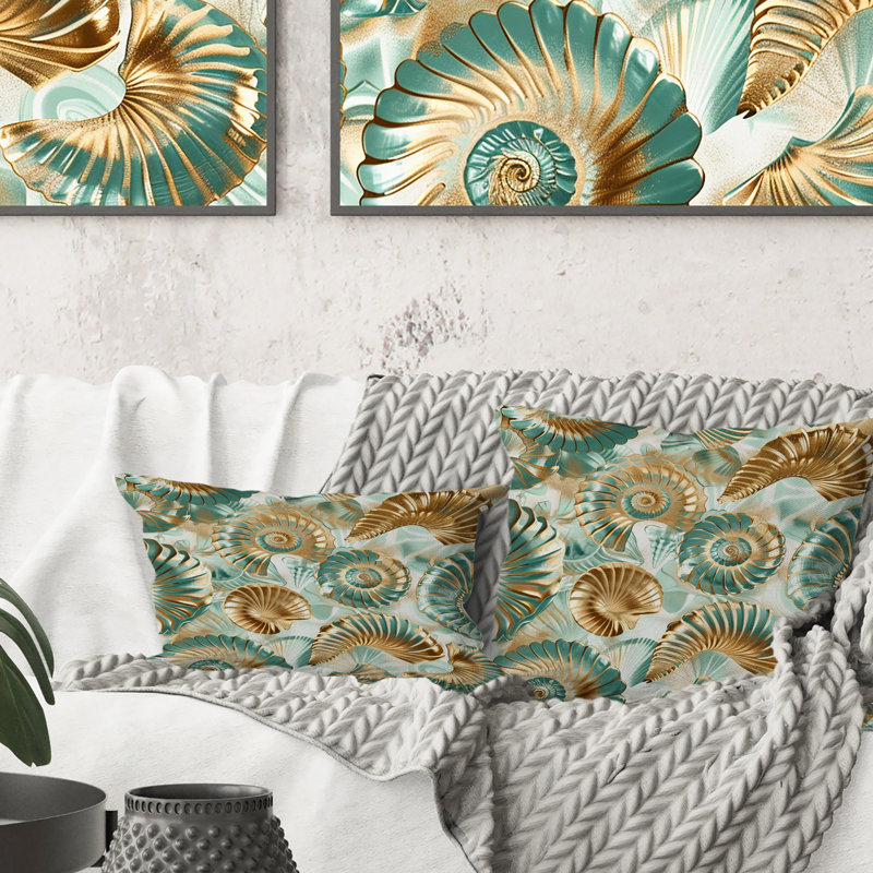 Coussin Gold Green Coastal II - Coastal
