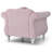 Chic Transitional Pink Accent Chair