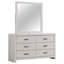 Commode 6 tiroirs avec miroir