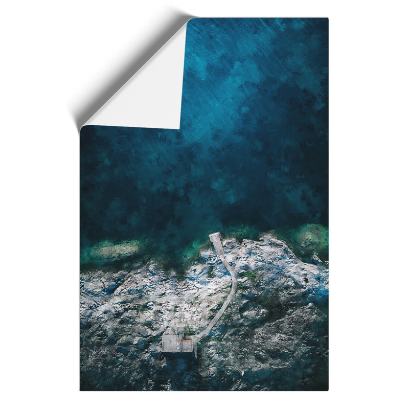 Uto Island in Sweden Painting - Frameless Print, 59cm H x 42cm W x 0.1cm D