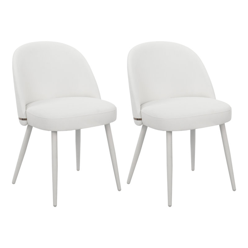 Ronan Faux Leather Upholstered Dining Chairs, White