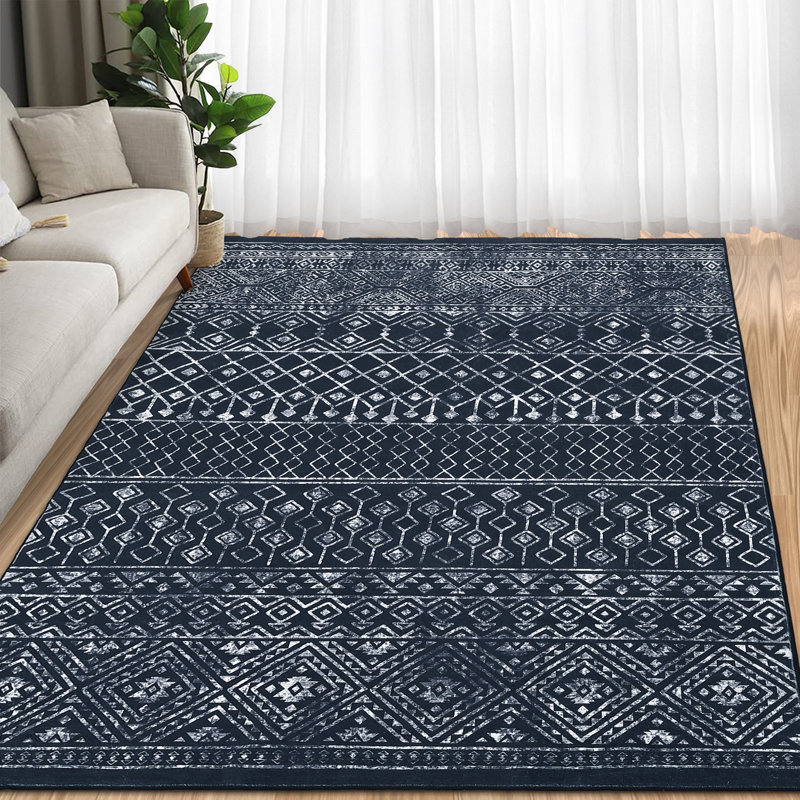 Orinoco Washable Floral Indoor Rug, Rectangle 9' x 12'