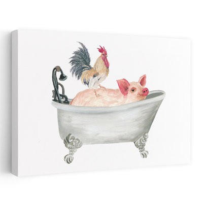 «Farm Bath Tub Friends I», art contemporain