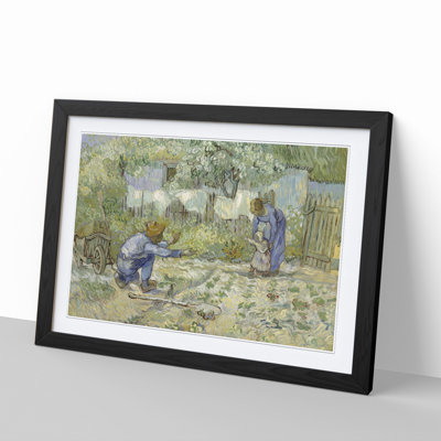 First Steps by Vincent Van Gogh - Picture Frame Painting