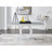Scottsmoor Modern High Gloss Halo 6 Seater Dining Table Set with Luxury Velvet Dining Chairs-160740932