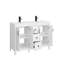 Ensemble meuble-lavabo simple de 122 cm avec lavabo en résine SMC
