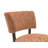 Contemporary Style Accent Chair Armless Design And Angled Design Tapered Legs Rustic Orange Finish Primary Living Room-912072112