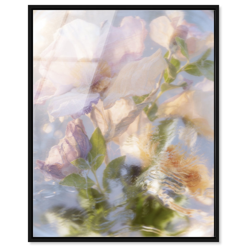 Floral Haze High-Gloss Frameless Acrylic Glass Wall Art Floral & Botanical Print by Oliver Gal, Ready to Hang, 16 x 20